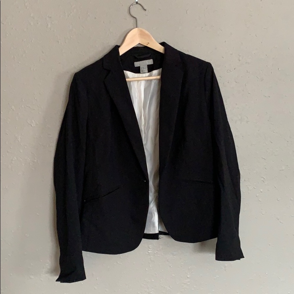 H&M black suit jacket
